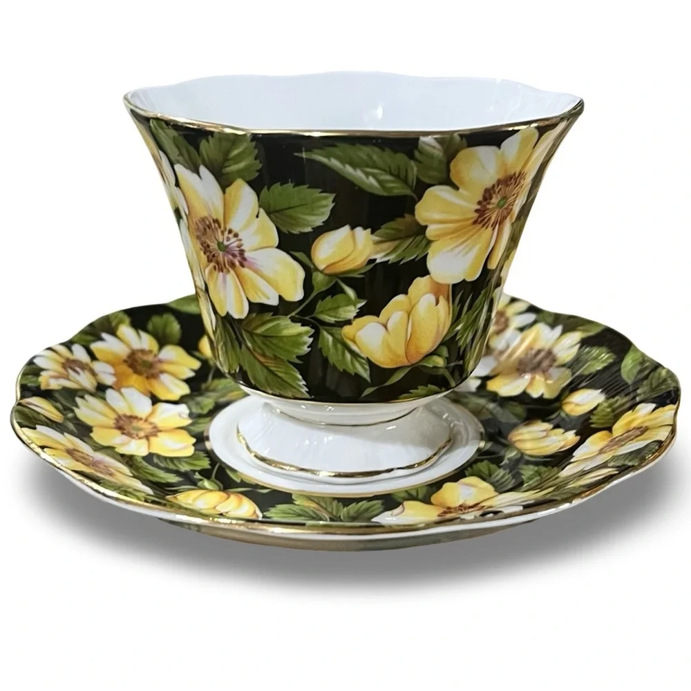 Vintage Royal Albert “Diana” Pattern Teacup and Saucer Set